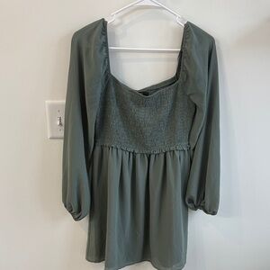 Forever 21 Balloon Sleeve Babydoll Dress